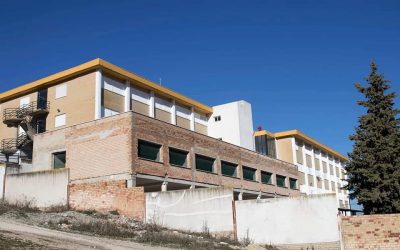 Obras de ampliación del Instituto de Enseñanza Secundaria Ostippo de Estepa (Sevilla)
